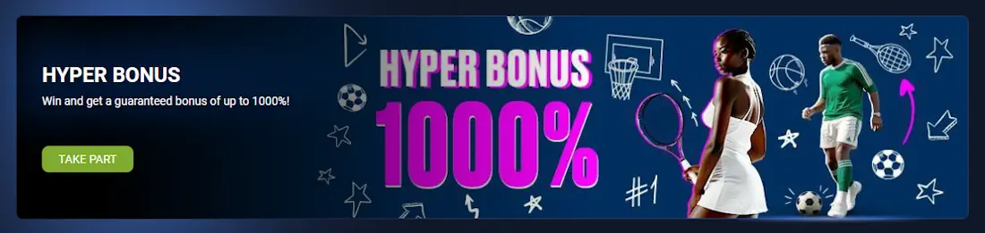 1xBet HYPER BONUS Screenshot